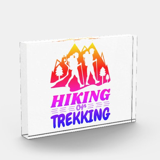 Wandern oder Trekking Fotoblock (Links)