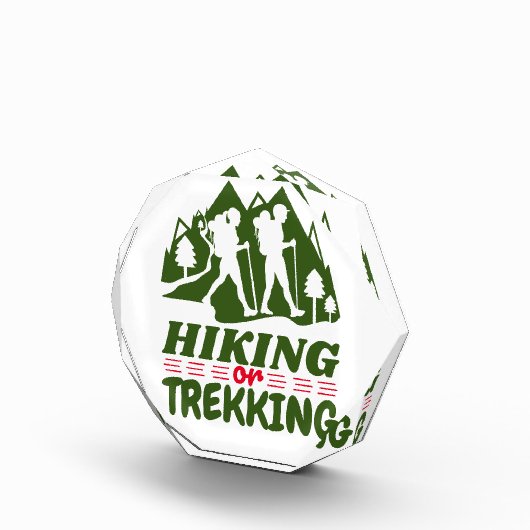 Wandern oder Trekking Fotoblock (Rechts)