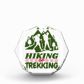 Wandern oder Trekking Fotoblock (Vorderseite)