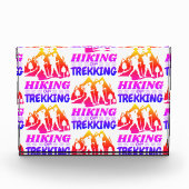 Wandern oder Trekking Fotoblock (Vorderseite)