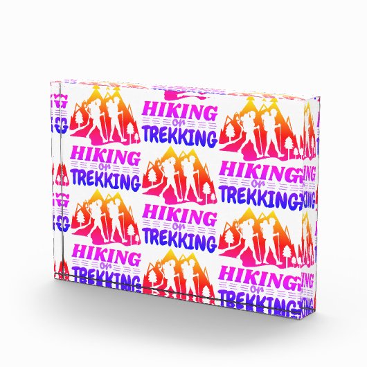 Wandern oder Trekking Fotoblock (Rechts)