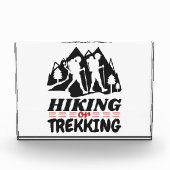 Wandern oder Trekking Fotoblock (Vorderseite)