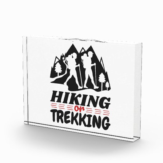 Wandern oder Trekking Fotoblock (Rechts)