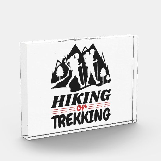 Wandern oder Trekking Fotoblock (Links)
