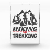Wandern oder Trekking Fotoblock (Vorderseite)