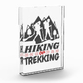 Wandern oder Trekking Fotoblock (Links)