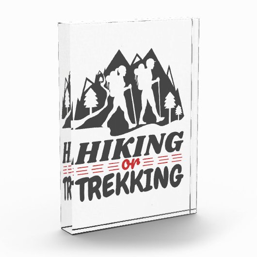 Wandern oder Trekking Fotoblock (Links)
