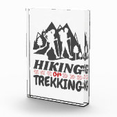 Wandern oder Trekking Fotoblock (Rechts)