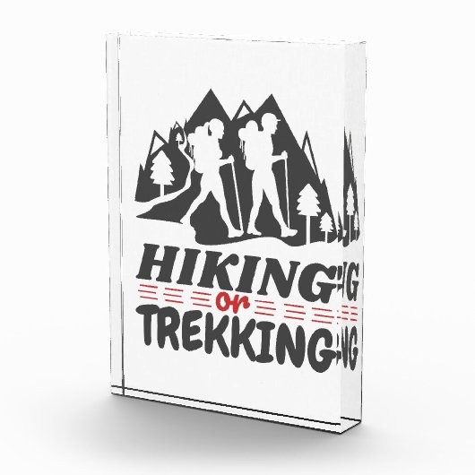 Wandern oder Trekking Fotoblock (Rechts)