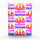 Wandern oder Trekking Fotoblock (Vorderseite)