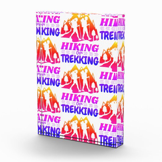 Wandern oder Trekking Fotoblock (Rechts)
