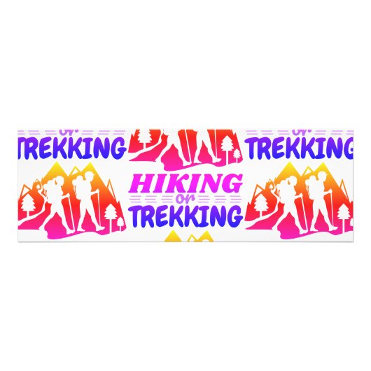 Wandern oder Trekking Fotodruck (Vorne)
