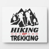 Wandern oder Trekking Fotoplatte (Vorderseite)