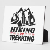 Wandern oder Trekking Fotoplatte (Seite)