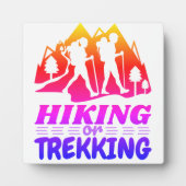 Wandern oder Trekking Fotoplatte (Vorderseite)