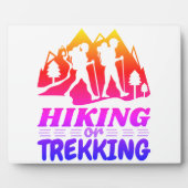 Wandern oder Trekking Fotoplatte (Vorderseite)