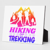 Wandern oder Trekking Fotoplatte (Seite)