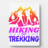Wandern oder Trekking Fotoplatte (Vorderseite)