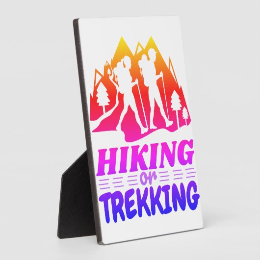 Wandern oder Trekking Fotoplatte (Seite)