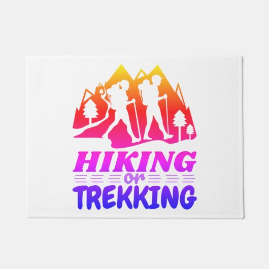 Wandern oder Trekking Fußmatte (Vorderseite)