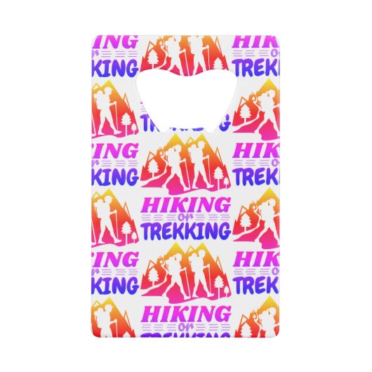 Wandern oder Trekking Geldbeutel Flaschenöffner (Vorderseite)