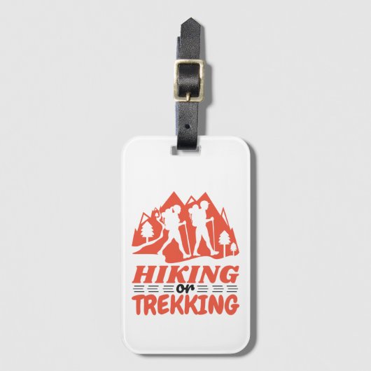 Wandern oder Trekking Gepäckanhänger (Vorderseite Vertikal)
