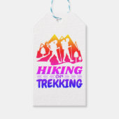 Wandern oder Trekking Geschenkanhänger (Vorderseite)