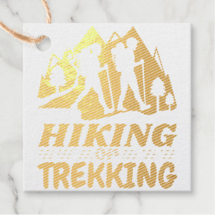 Wandern oder Trekking Geschenkanhänger