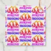 Wandern oder Trekking Geschenkanhänger (Rückseite)