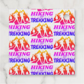 Wandern oder Trekking Geschenkanhänger (Rückseite)