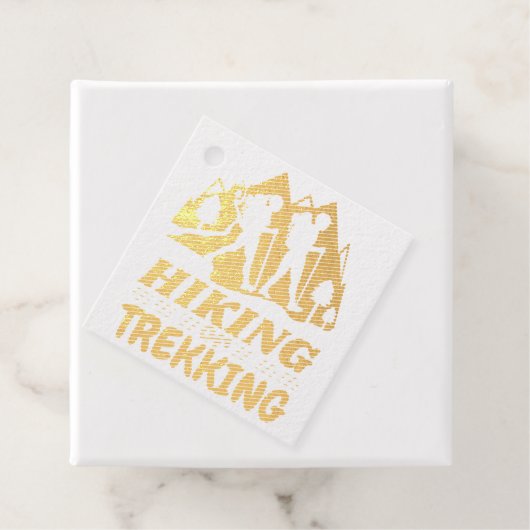 Wandern oder Trekking Geschenkanhänger (Mit Box)