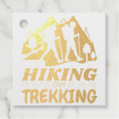 Wandern oder Trekking Geschenkanhänger (Vorderseite)