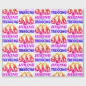 Wandern oder Trekking Geschenkpapier (Flach)