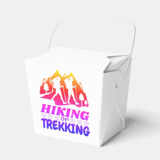 Wandern oder Trekking Geschenkschachtel (Vorderseite)