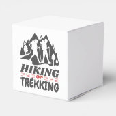 Wandern oder Trekking Geschenkschachtel (Rückseite)