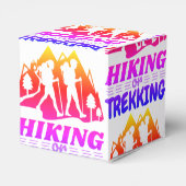 Wandern oder Trekking Geschenkschachtel (Rückseite)