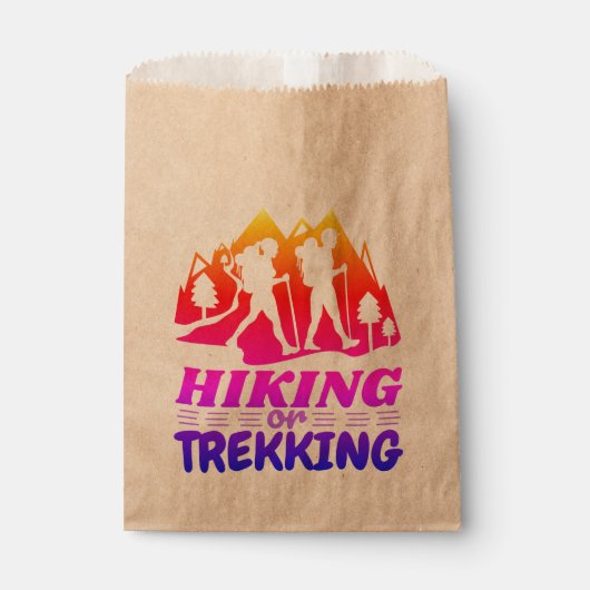 Wandern oder Trekking Geschenktütchen (Vorderseite)