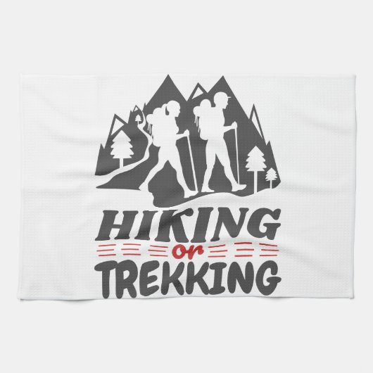 Wandern oder Trekking Geschirrtuch (Horizontal)