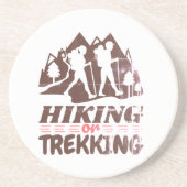 Wandern oder Trekking Getränkeuntersetzer (Vorne)