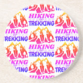 Wandern oder Trekking Getränkeuntersetzer (Vorne)