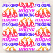 Wandern oder Trekking Getränkeuntersetzer (Vorderseite)