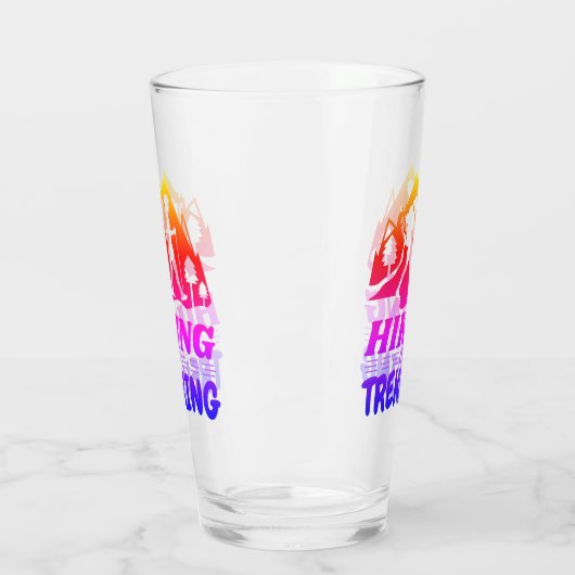 Wandern oder Trekking Glas (Links)