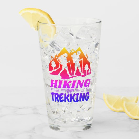 Wandern oder Trekking Glas (Vorderseite Ice)