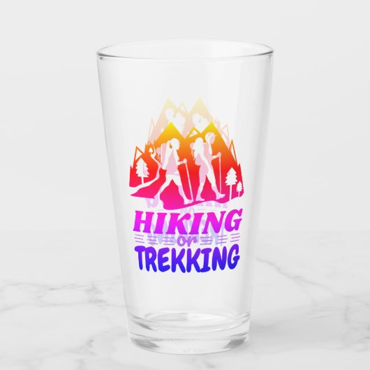 Wandern oder Trekking Glas (Vorderseite)