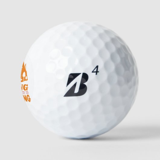 Wandern oder Trekking Golfball (Logo)