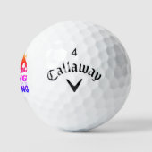 Wandern oder Trekking Golfball (Logo)