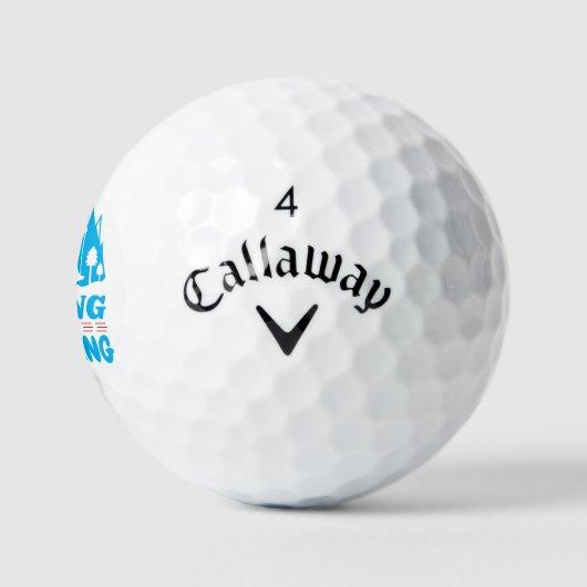 Wandern oder Trekking Golfball (Logo)