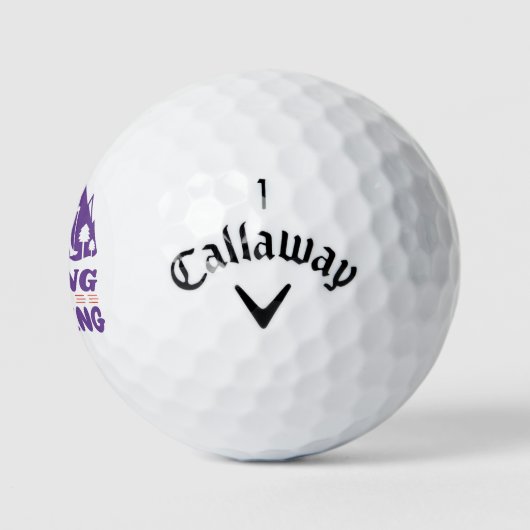 Wandern oder Trekking Golfball (Logo)
