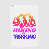 Wandern oder Trekking Golfhandtuch (Vorderseite)