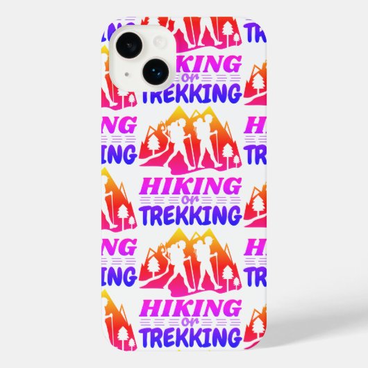 Wandern oder Trekking iPhone Hülle (Rückseite)